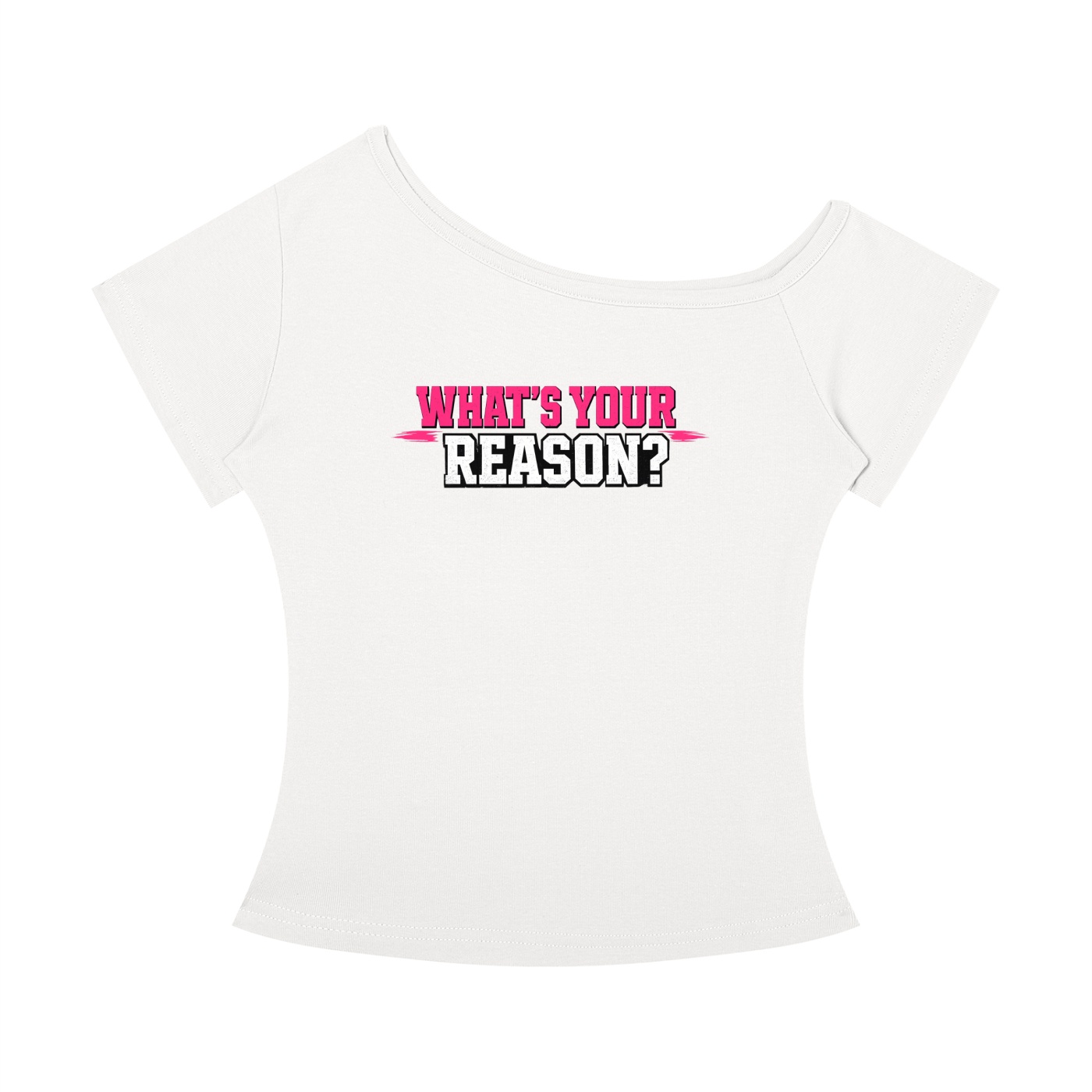 Bitch Nation Off-the-Shoulder Workout T-Shirt – What's Your Reason? - Image 3